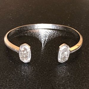 NWOT Kendra Scott silver Drusy bracelet